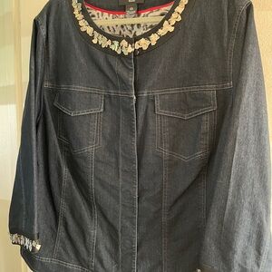 Focus 2000 Black Jacket with Silver Embellishments